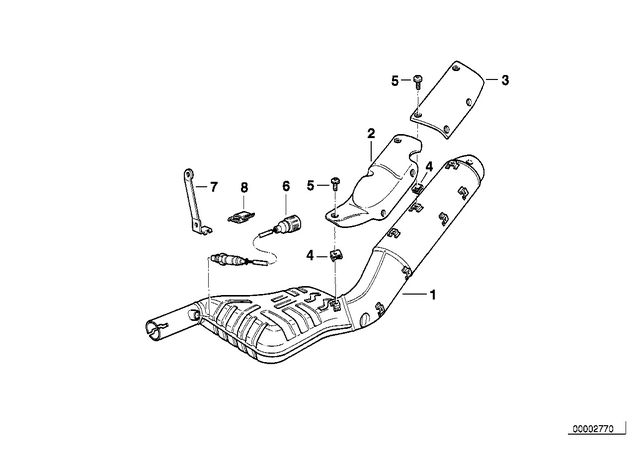 18121341810 - : Saucer-Head Screw - M5X8 Cr for BMW-Motorrad Image