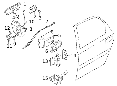 Lock & Hardware for 2006 Volvo XC70 #2
