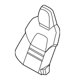 9Y0881805HB8YR - Body: Seat Back Cover for Porsche: Cayenne Image