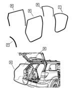 5076880AA - Body Sheet Metal Except Doors: Seal for Mopar Image image