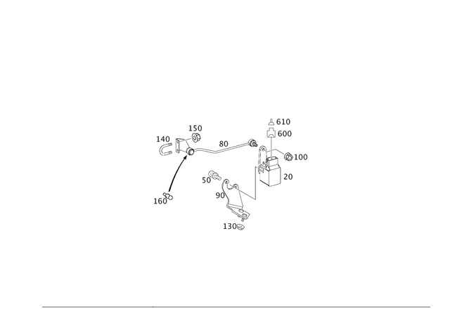 5608 - Rear Axle: Screw for Mercedes-Benz: CLK320, CLK350, CLK500, CLK55 AMG, CLK550, CLK63 AMG, CLS500, CLS55 AMG, CLS550, CLS63 AMG, E320, E430, E500, E55 AMG, SLK230, SLK280, SLK300, SLK320 Image image