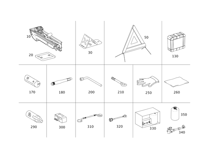 1975800118 - Tools and Accessories: Jack for Mercedes-Benz: SLS AMG Image image