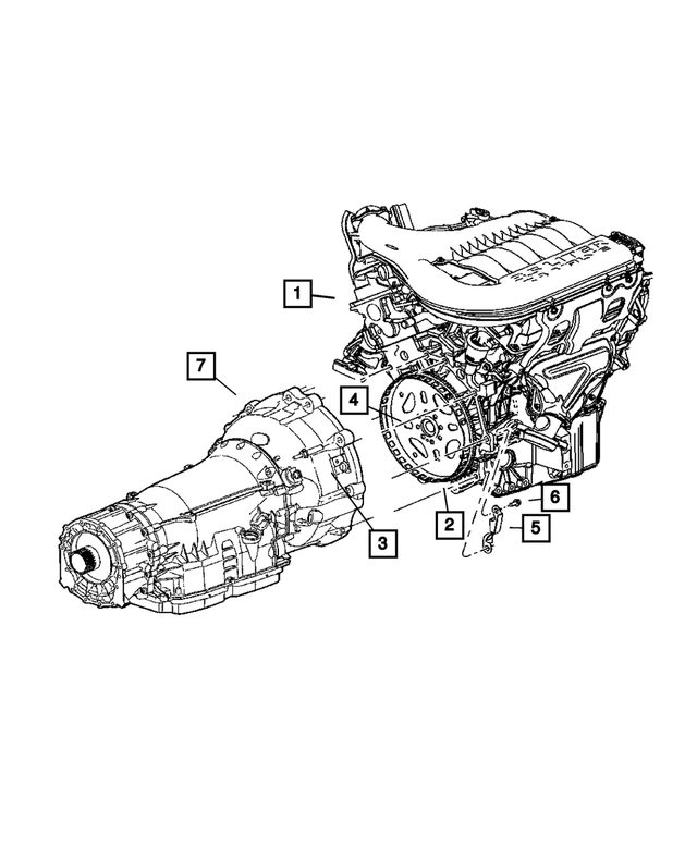 6501742 - Automatic Transmission 5 Speed [DGJ]: Hex Head Screw for Mopar Image