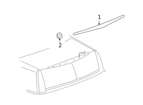 High Mounted Stop Lamp for 2006 Cadillac DTS #0