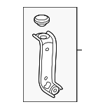 G91H248010 - Cooling System: Reservoir Tank Mount Bracket for Toyota Image