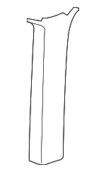 EK4Z6152018AA - Body: Window Molding for Ford Image