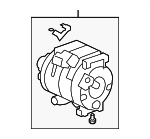 388105G0A01 - HVAC: Compressor for Honda: Accord, Crosstour Image