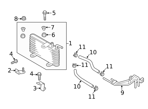 Trans Oil Cooler for 2025 Mitsubishi Eclipse Cross #0