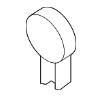 1C0864280C08H - Body: Hinge Cover for Volkswagen: Beetle Image