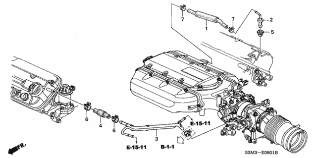 Breather Tube (2) for 2001 Acura CL #0