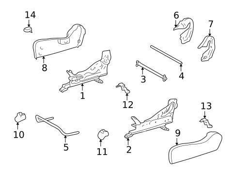 Tracks & Components for 2002 Toyota Highlander #2