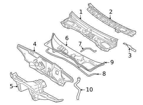 Cowl for 2002 Volvo C70 #0