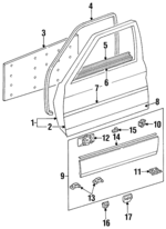 124720250567 - Body: Door Shell for Mercedes-Benz Image