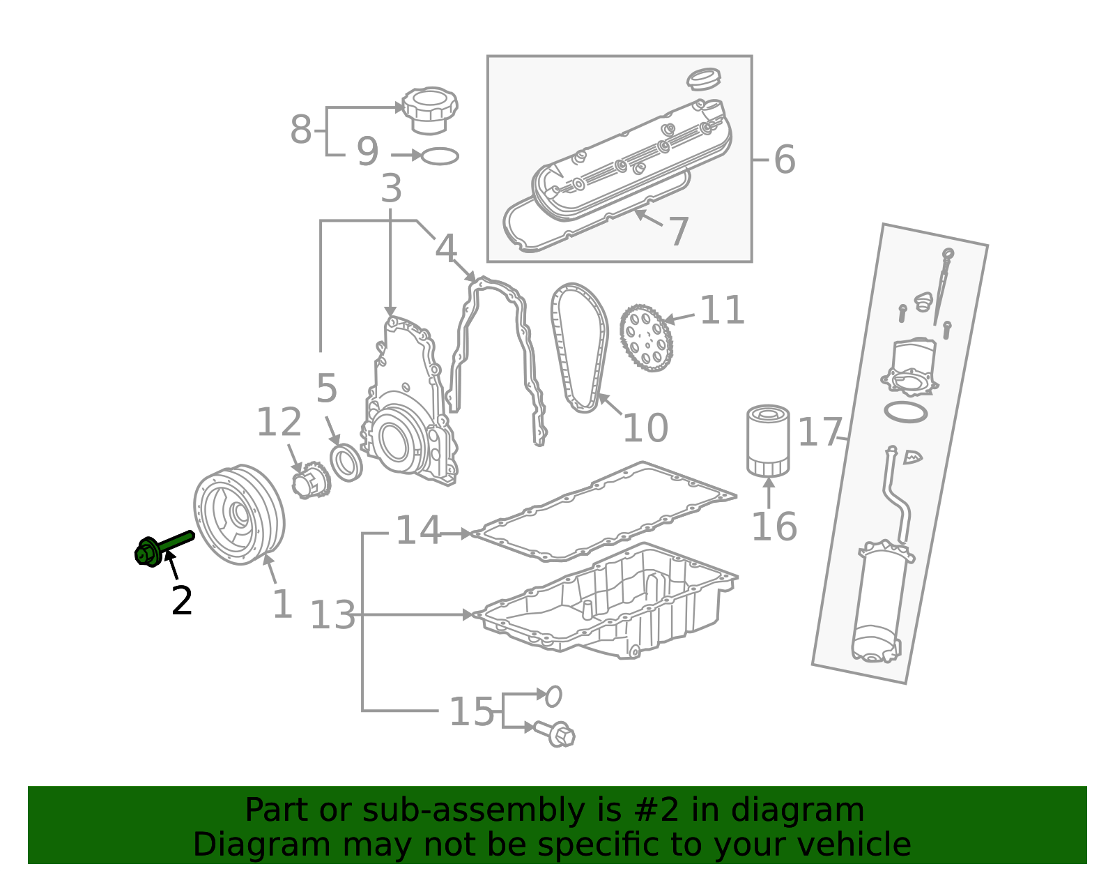 11570163 M16x2x131 Multi-Purpose Bolt - GM | TascaParts.com
