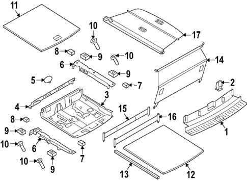 Interior Trim - Rear Body for 2024 Porsche Cayenne #0
