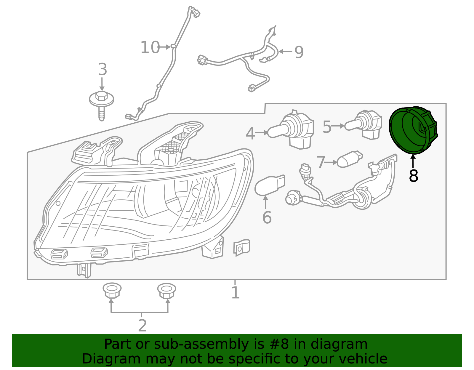 23486492 - Headlamp Bulb Access Cover 2010-2022 Chevrolet | GMPartsNow
