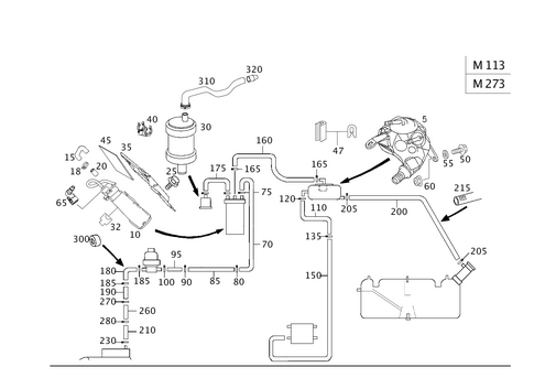 Fuel Lines and Breather Usa for 2013 Mercedes-Benz G550 #0