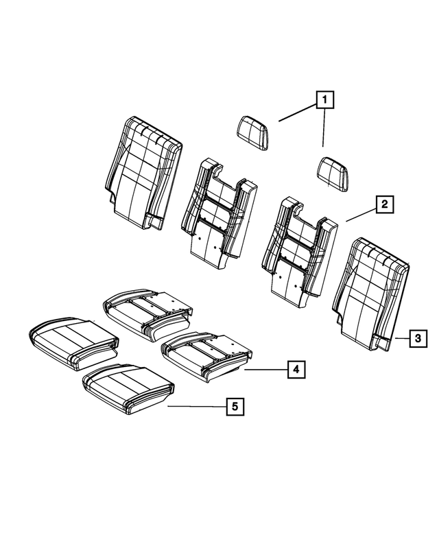 68101159AA - Interior Trim: Seat Back Foam for Mopar Image image