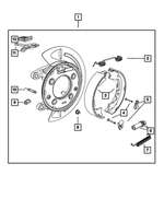 5179335AA - Brakes: Upper Shoe Return Spring for Dodge: Ram 1500, Ram 2500, Ram 3500 | Ram: 2500, 3500 Image