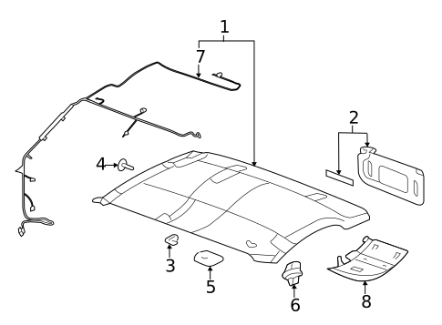Interior Trim - Cab for 2014 GMC Sierra 2500 HD #3