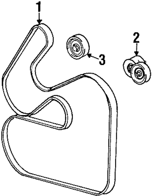 Belts & Pulleys for 1999 Ford Taurus #0