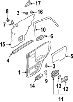 8970264940 - : Door Trim Panel Screw for Isuzu Image