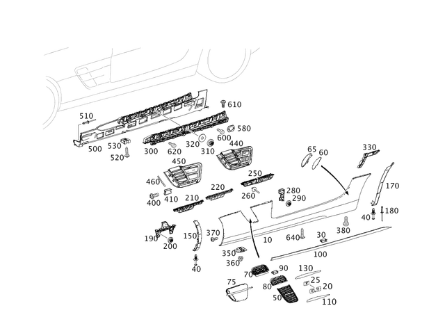 1976983327 - : Retaining Rail for Mercedes-Benz Image