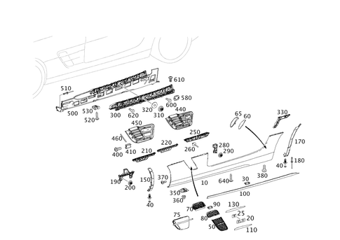 Outside Attachment Parts for 2014 Mercedes-Benz SLS AMG #0