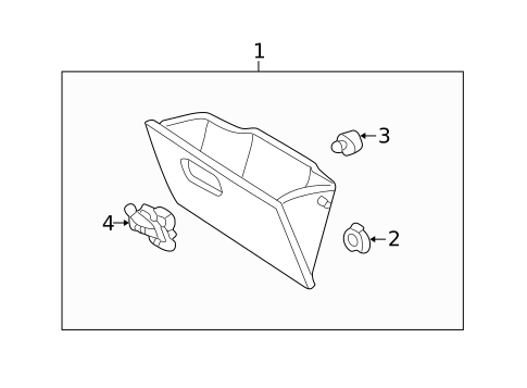 Glove Box for 2006 Mercury Mariner #0