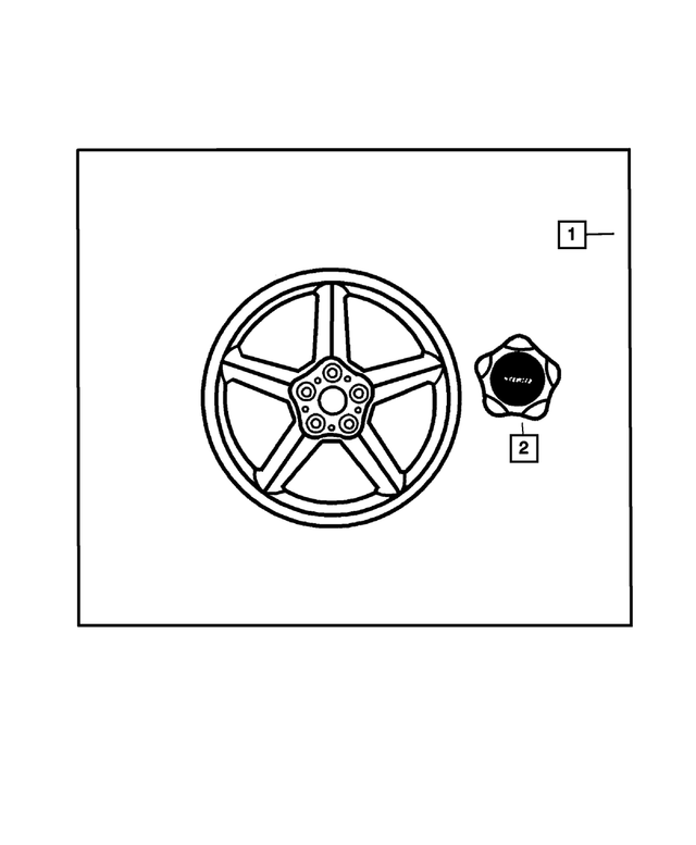 52013653AA - Mopar Accessories - Component Parts: Wheel Center Cap for Mopar Image
