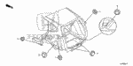 90830SNA003 - Interior/Bumper: GROMMET (30MM) for Honda Image