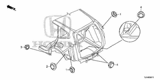 Grommet (RR.) for 2017 Honda CR-V #0