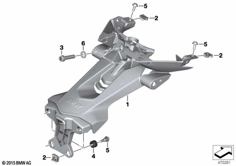 Rear Wheel Cover, License Plate Bracket for 2023 BMW-Motorrad G 310 GS #0