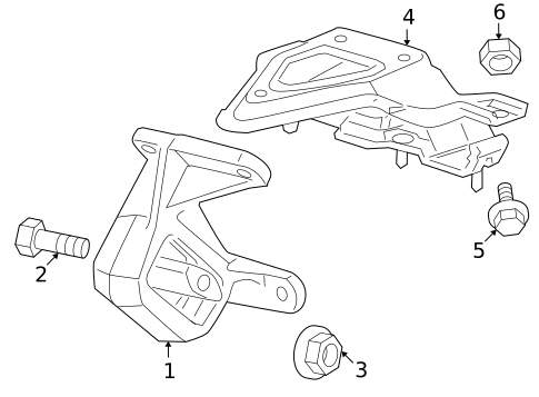 Engine & Trans Mounting for 2009 Dodge Dakota #1