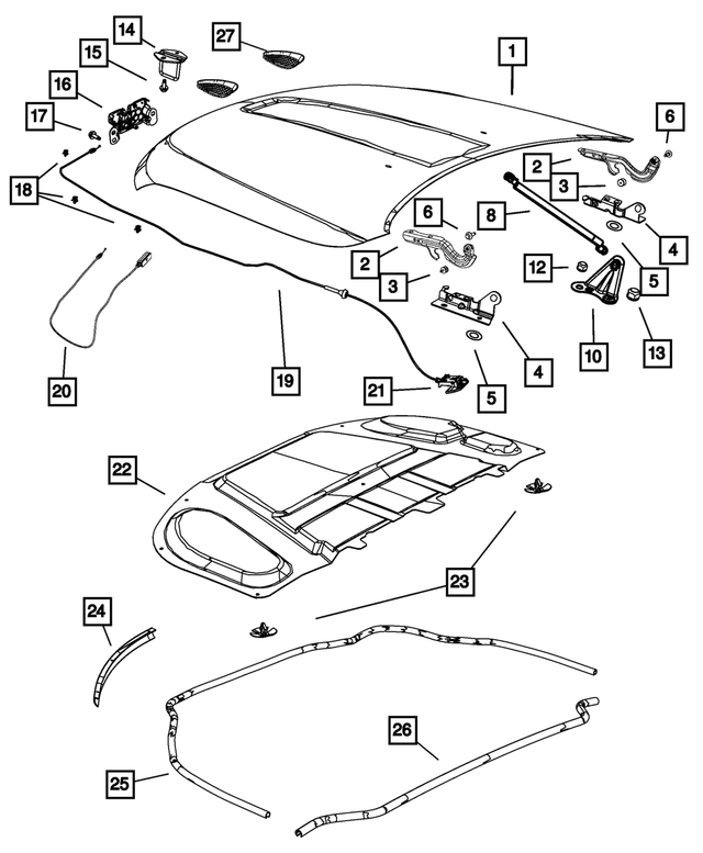 « 6510463AA – Body Sheet Metal Except Doors : Vis pour Mopar Image »