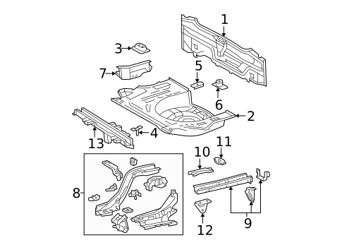 Rear Body for 2005 Toyota Prius #0