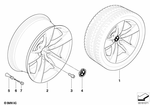 36116777761 - : Light Alloy Rim 36907111 for BMW Image