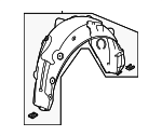 74590TGVA20 - : Wheelhouse Liner for Acura Image