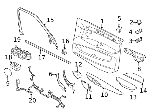 Front Door for 2016 BMW X5 #2