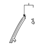 BEMD73610D - Body: Rear Channel for Mazda: 3 Image