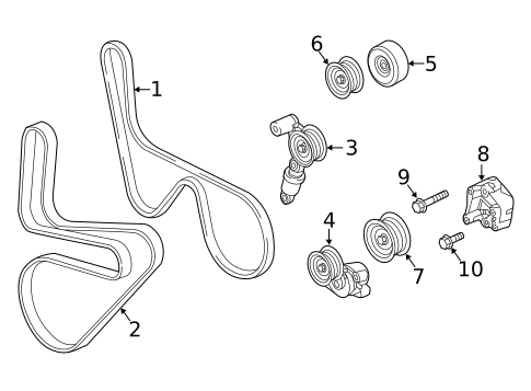 Belts & Pulleys for 2019 Chevrolet Corvette #0