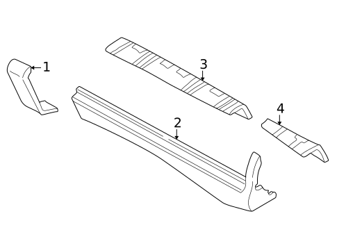 Exterior Trim - Pillars for 2003 Hyundai Santa Fe #0