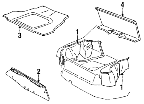 Trunk Trim for 1987 Ford Tempo #0