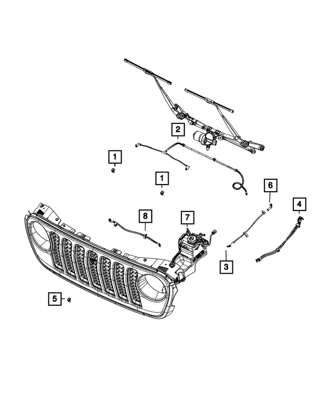68365057AD - : Windshield Washer Hose for Mopar Image