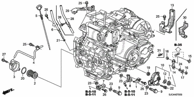 AT Oil Level Gauge - Position Sensor for 2013 Honda Ridgeline #0
