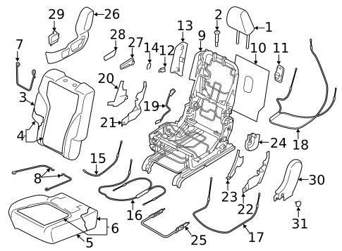 Second Row Seats for 2023 Subaru Ascent #3