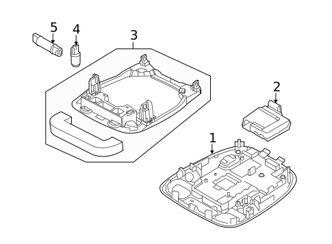 Overhead Console for 2007 Jaguar XK #1