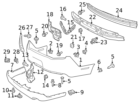 Bumper & Components - Rear for 2010 Ford Mustang #0
