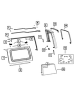 6TT51TZZAA - Body Sheet Metal Except Doors: Quarter Window, Left for Mopar Image