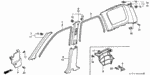 90666SA7003A6 - Interior/Bumper: CLIP, TRIM (5MM) *NH264L* (CLASSY GRAY) for Honda Image
